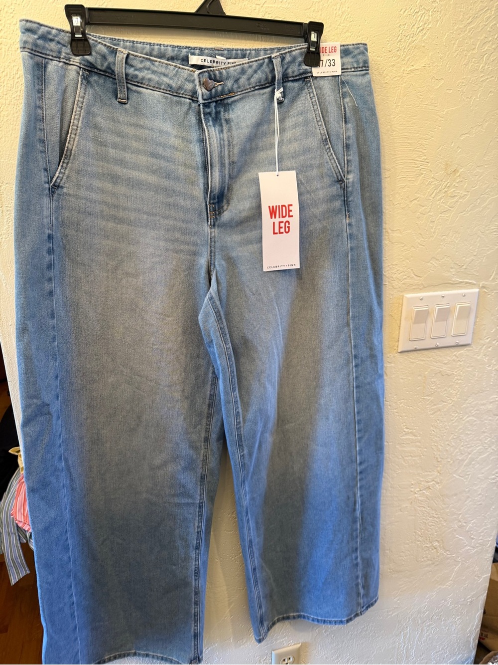 Celebrity Pink Wide Leg Light Blue Women’s Jeans Sz 17 Pants
